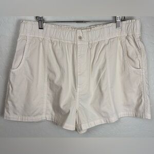 NEW Madewell Denim Paper Bag Elastic Waist Shorts in Bunten Wash Sz 33 $65 0935